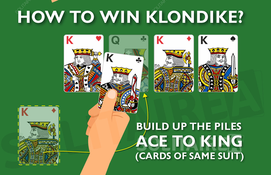 Cum să câștigi Klondike Solitaire - Ace to King